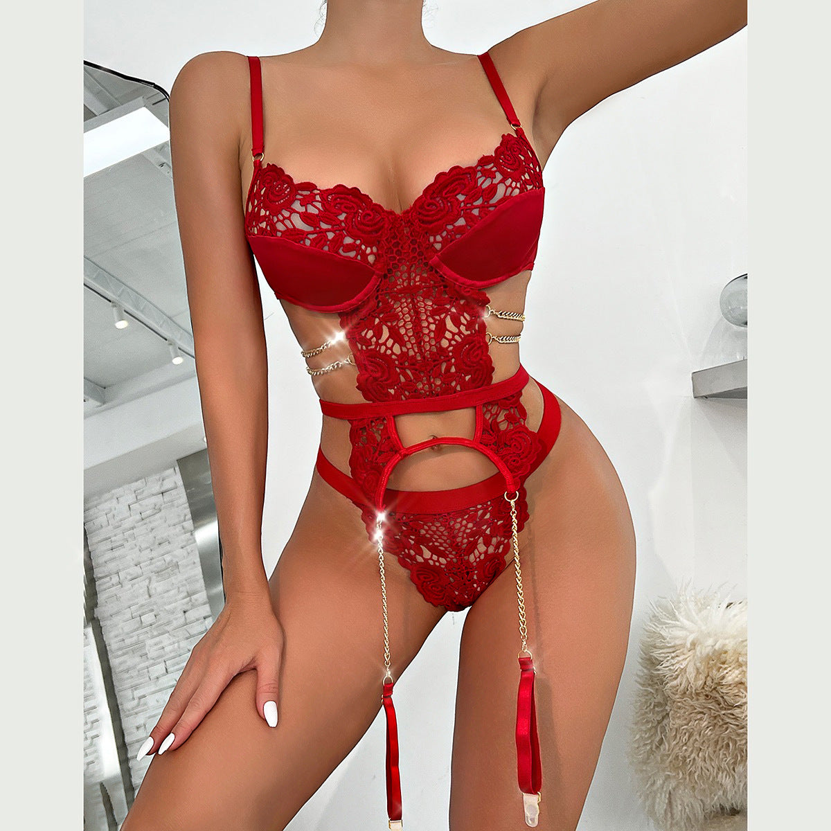 Etienne's Red Bodysuit